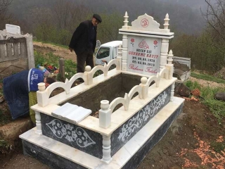 Cnc İşlemeli Çiftli Mezar