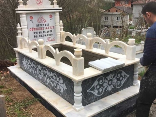 Cnc İşlemeli Çiftli Mezar